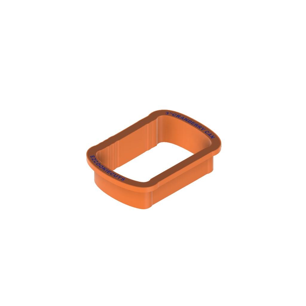 STL - Cranberry Sauce Can - Digital Cookie Cutter STL File – 2", 3", and 4" Sizes Included