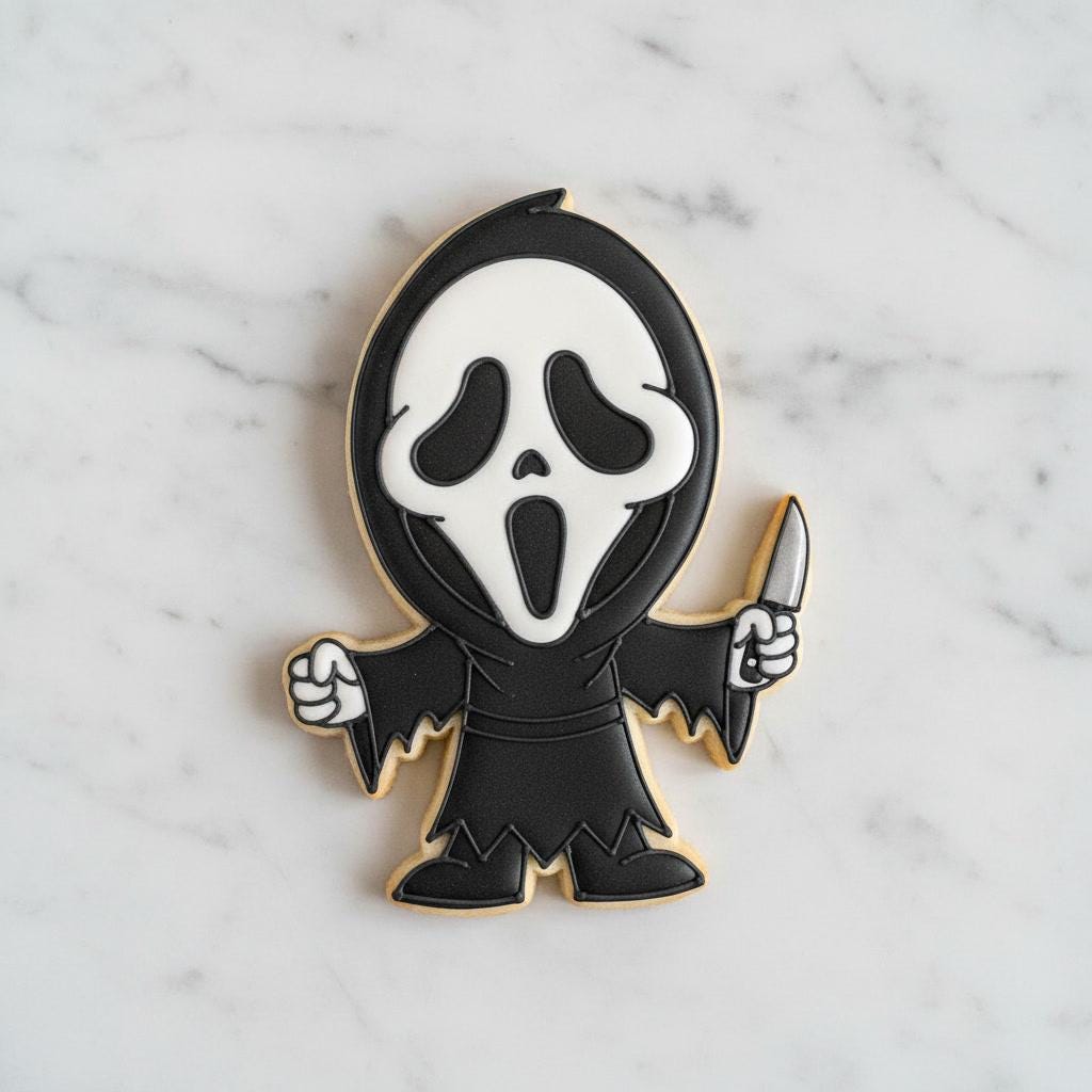 Horror Movie Cookie Cutter Set | Halloween Cookie Cutter and Stamp | Scary Character Cookie Cutters | Horror Halloween Baking