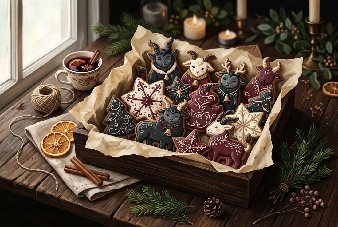 Gothic Christmas Cookies: Decorating Ideas with Krampus