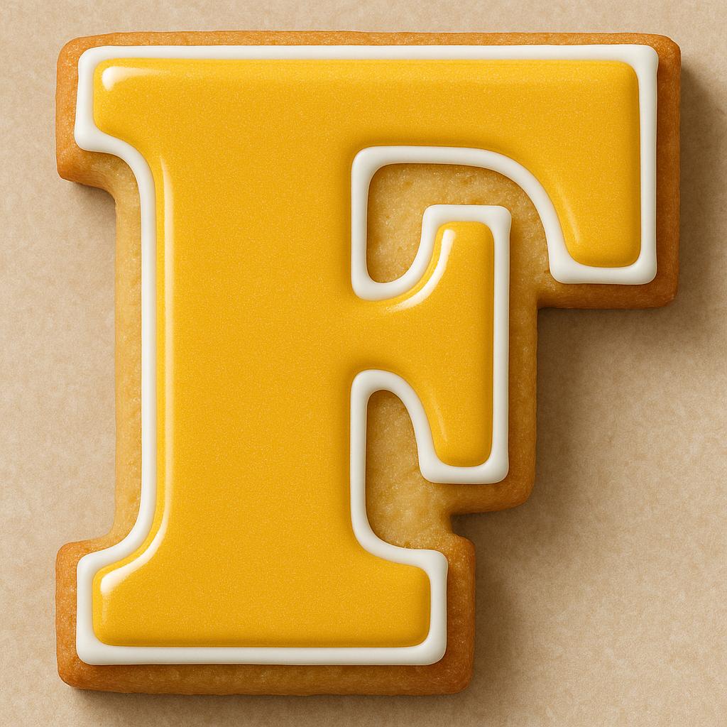Letter F Cookie Cutter – Perfect for Custom Treats!