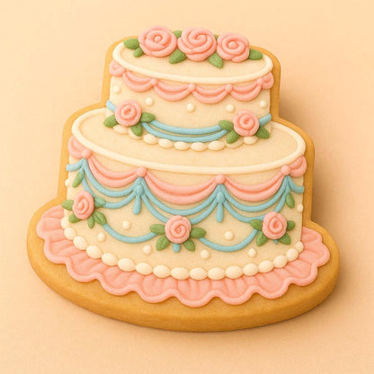 Tiered Cake_1 Cookie Cutter Style 1 - Sweet Elegance for Any Celebration!