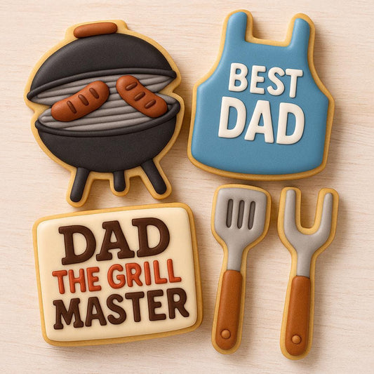 BBQ Set Cookie Cutter Set - Get all Four Cutters - Get Your Grill On!
