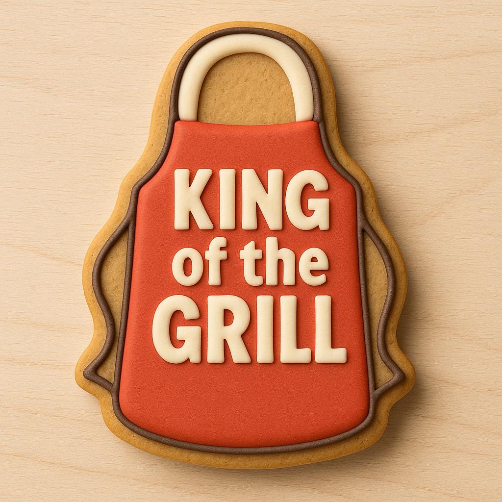 Grill Apron Cookie Cutter - King of the Grill Cookie Cutter
