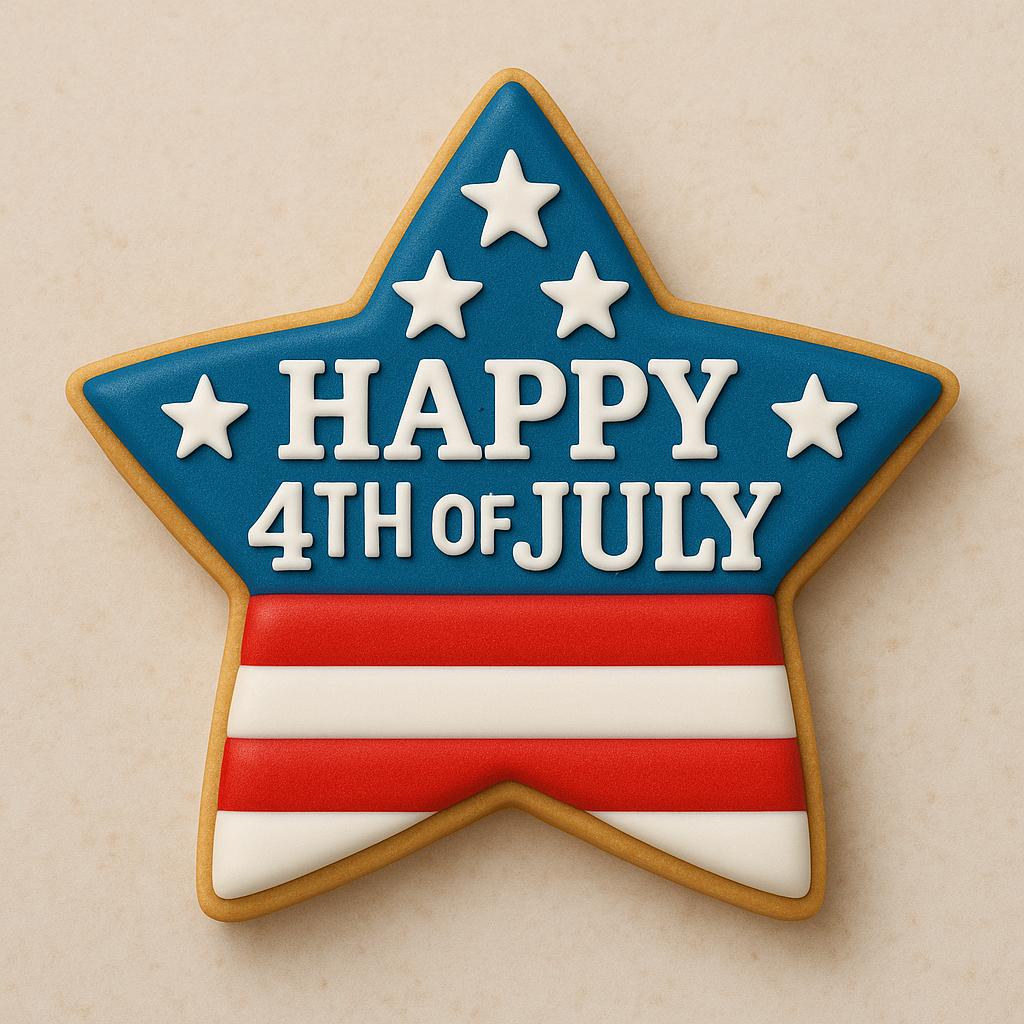 Patriotic Star Cookie Cutter - Fourth of July Cookie Cutter - Show Your Patriotic Pride!