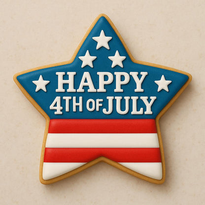 Patriotic Star Cookie Cutter - Fourth of July Cookie Cutter - Show Your Patriotic Pride!