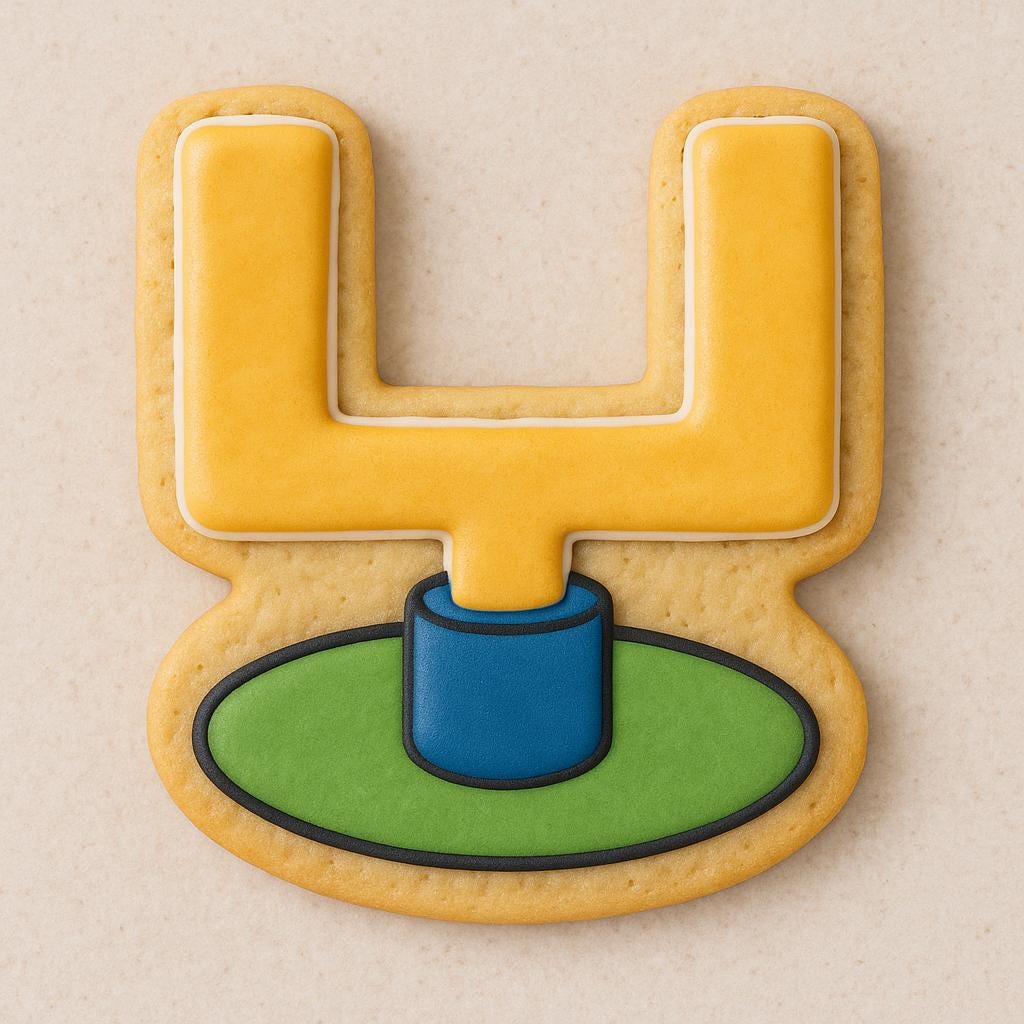 Football Goal_Post Cookie Cutter - Game Day Ready!