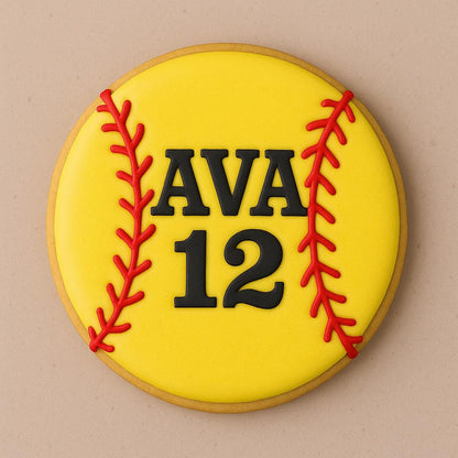 Personalized Softball Cookie Cutter – Custom Game Day Treats!