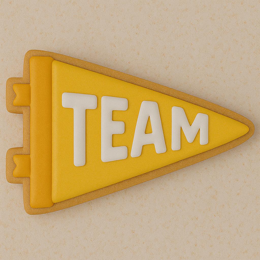 Team Spirit Pennant Cookie Cutter – Rally the Squad!