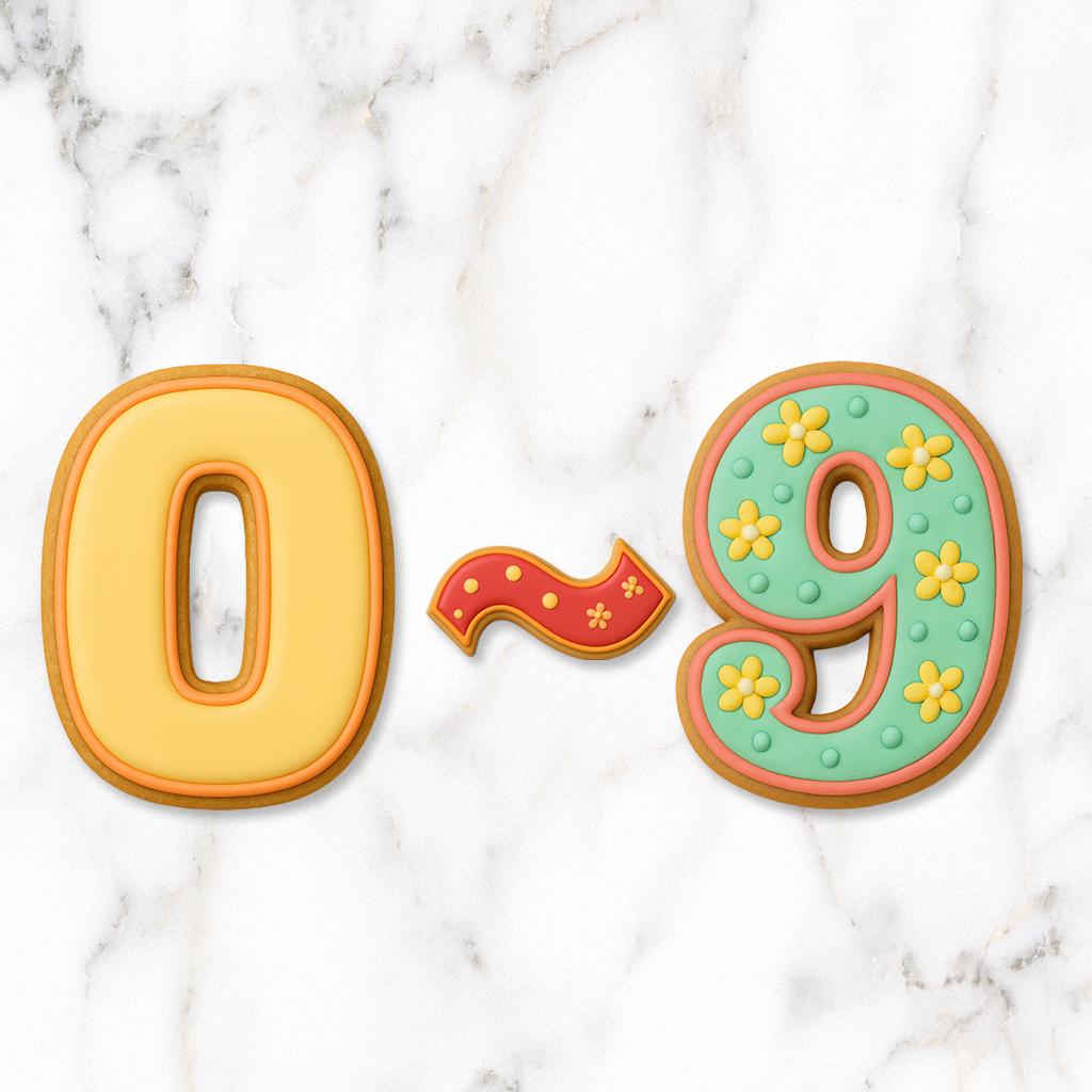Number Set 0-9 Cookie Cutter – Perfect for Custom Treats!
