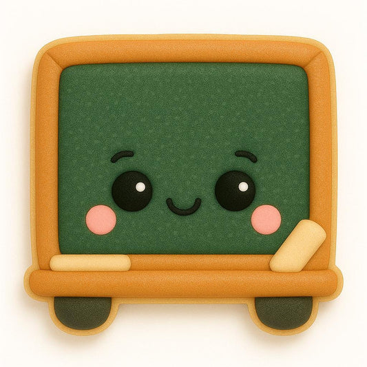 Kawaii Chalkboard Cookie Cutter – A+ in Adorable!