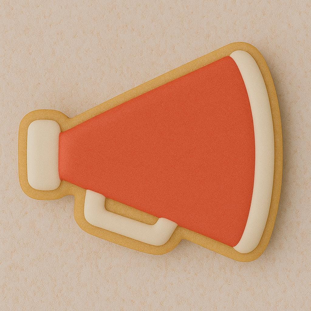 Megaphone Cookie Cutter – Shout It Loud in Sugar!