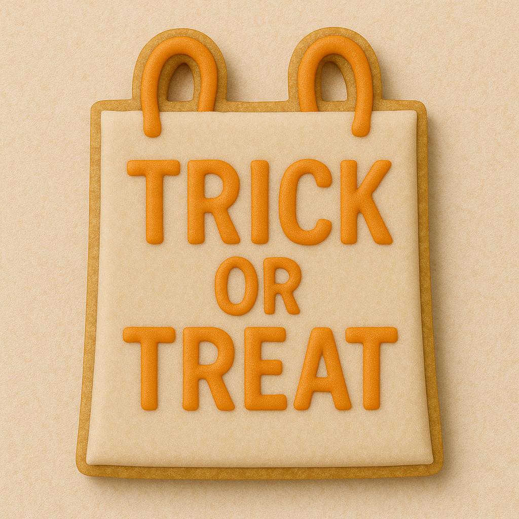 Trick_or Treat_Bag Cookie Cutter – Sweet, Spooky, and Ready to Haunt!