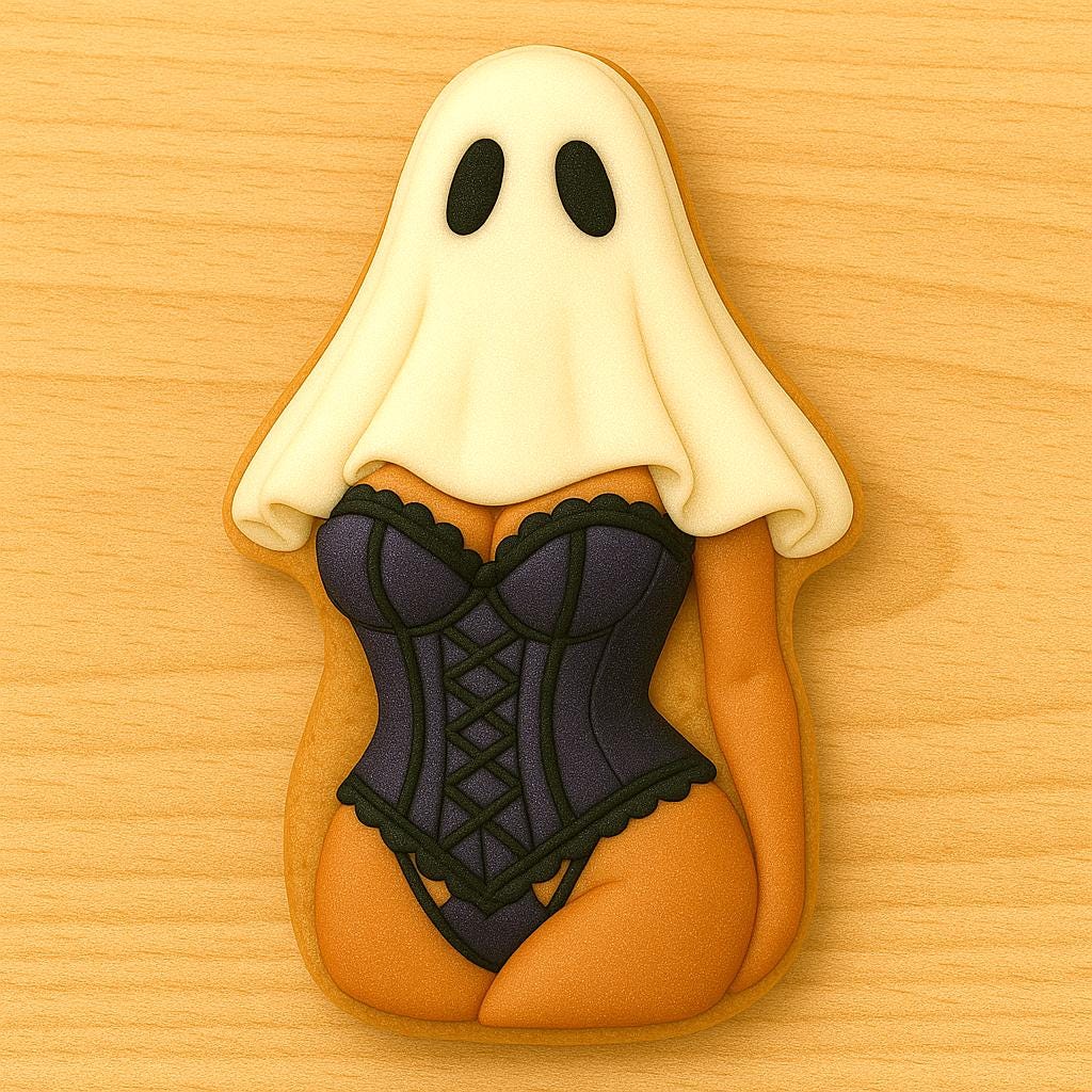 Sexy Ghost_Standing Cookie Cutter – Boo-tiful & Bold! – Two Styles to Choose!