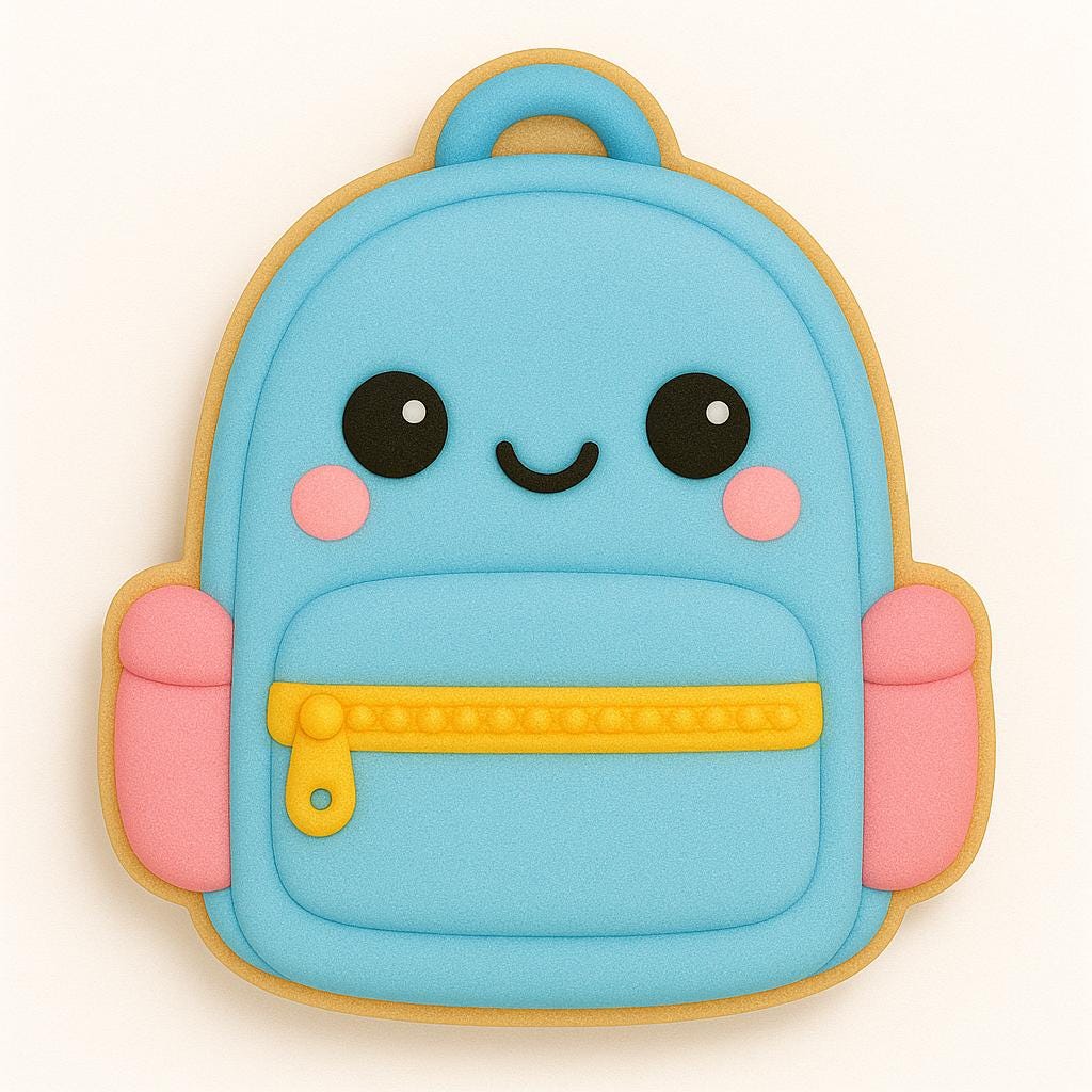 Kawaii Backpack_B Cookie Cutter – Bright & Blushy for BTS Fun!