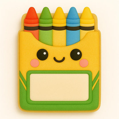 Kawaii Crayon_Box Cookie Cutter – Color Your Bakes Happy!