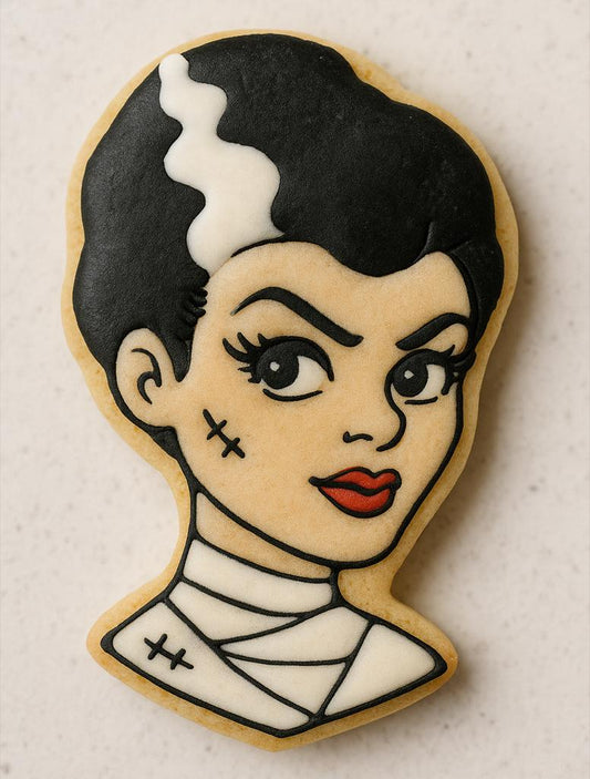Retro_Bride of_Frankenstein Cookie Cutter – A Monster Mash Must-Have!