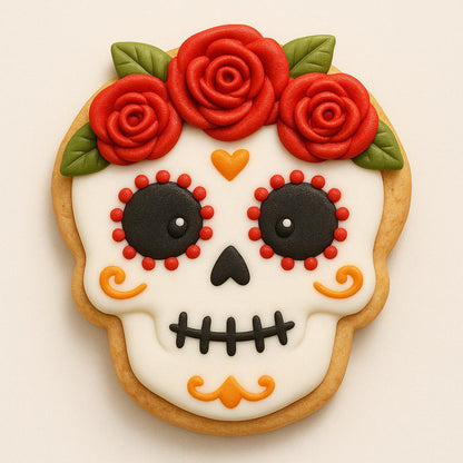 DIA Rose_Skull Cookie Cutter – Sugar Skull Chic!
