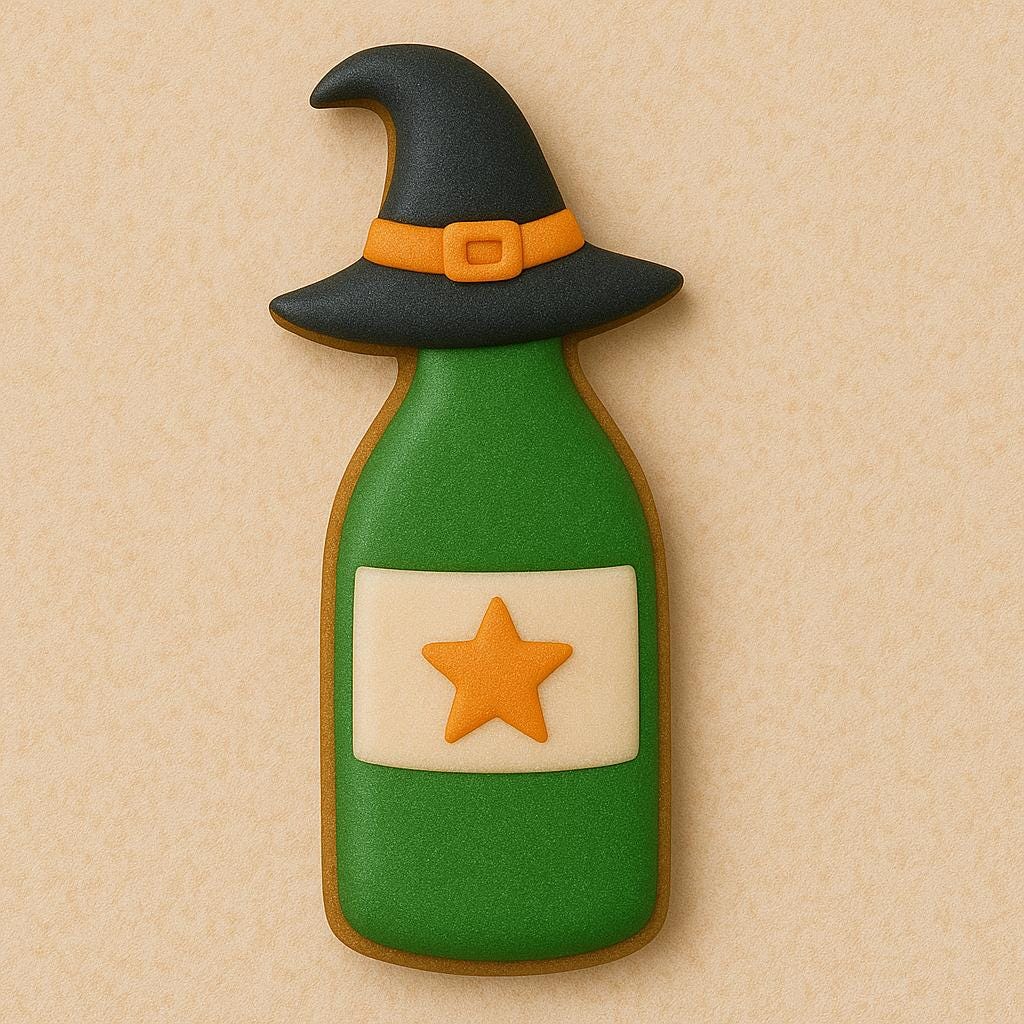 Witch Hat_Wine_Bottle Cookie Cutter – Bewitchingly Boozy!