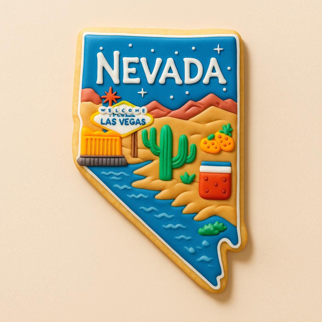 Nevada State Cookie Cutter – Vegas, Baby!