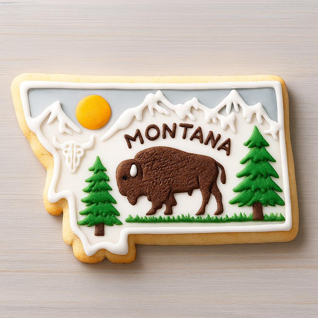 Montana State Cookie Cutter – Wild West Wilderness Vibes!