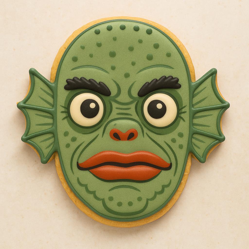 Vintage Sea_Monster Cookie Cutter – Creature from the Cookie Lagoon!