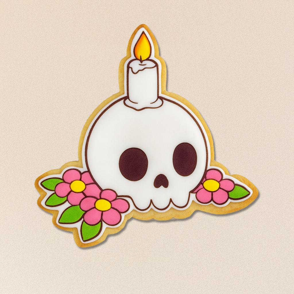 DIA Skull Candle Cookie Cutter – Sweetly Spooky Tradition!