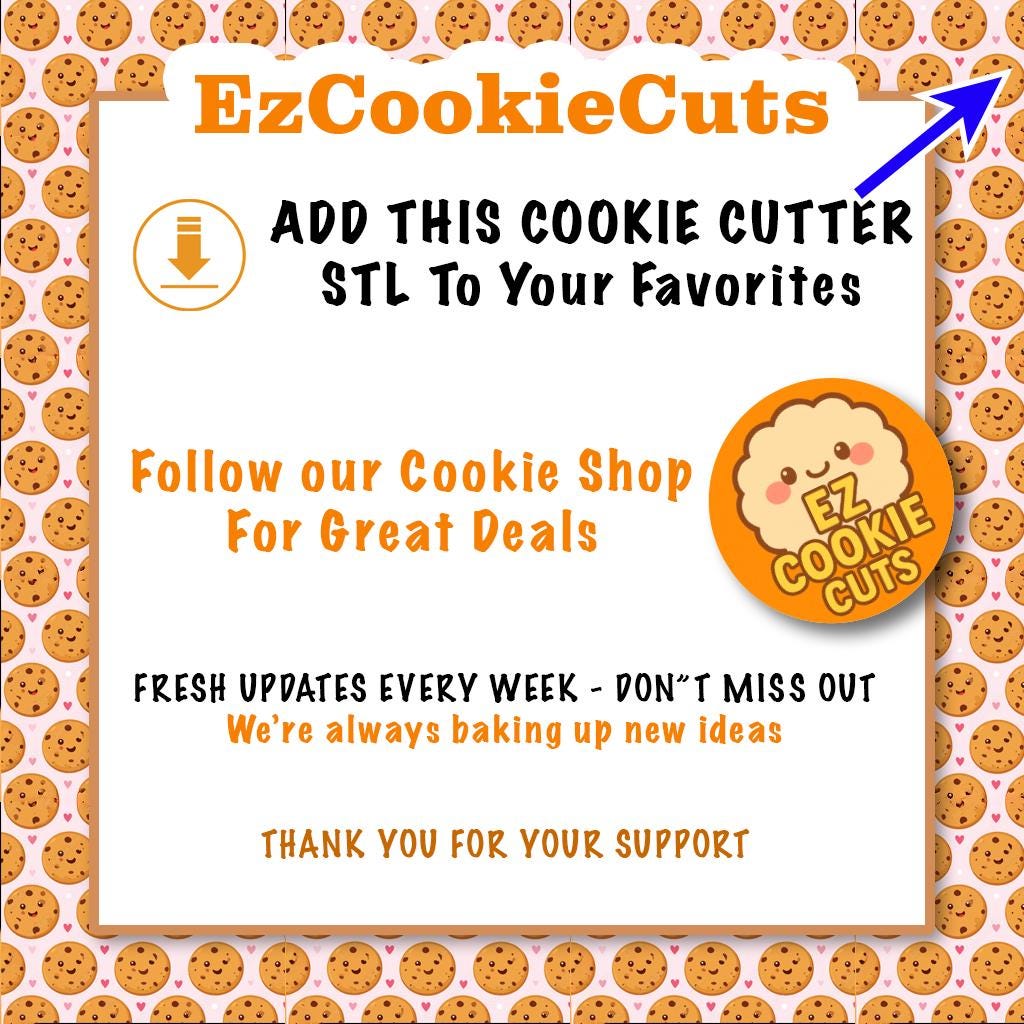 STL Trick or Treat - Cutter and Stamp with knobs - Digital Cookie Cutter STL File – 2", 3", and 4" Sizes Included