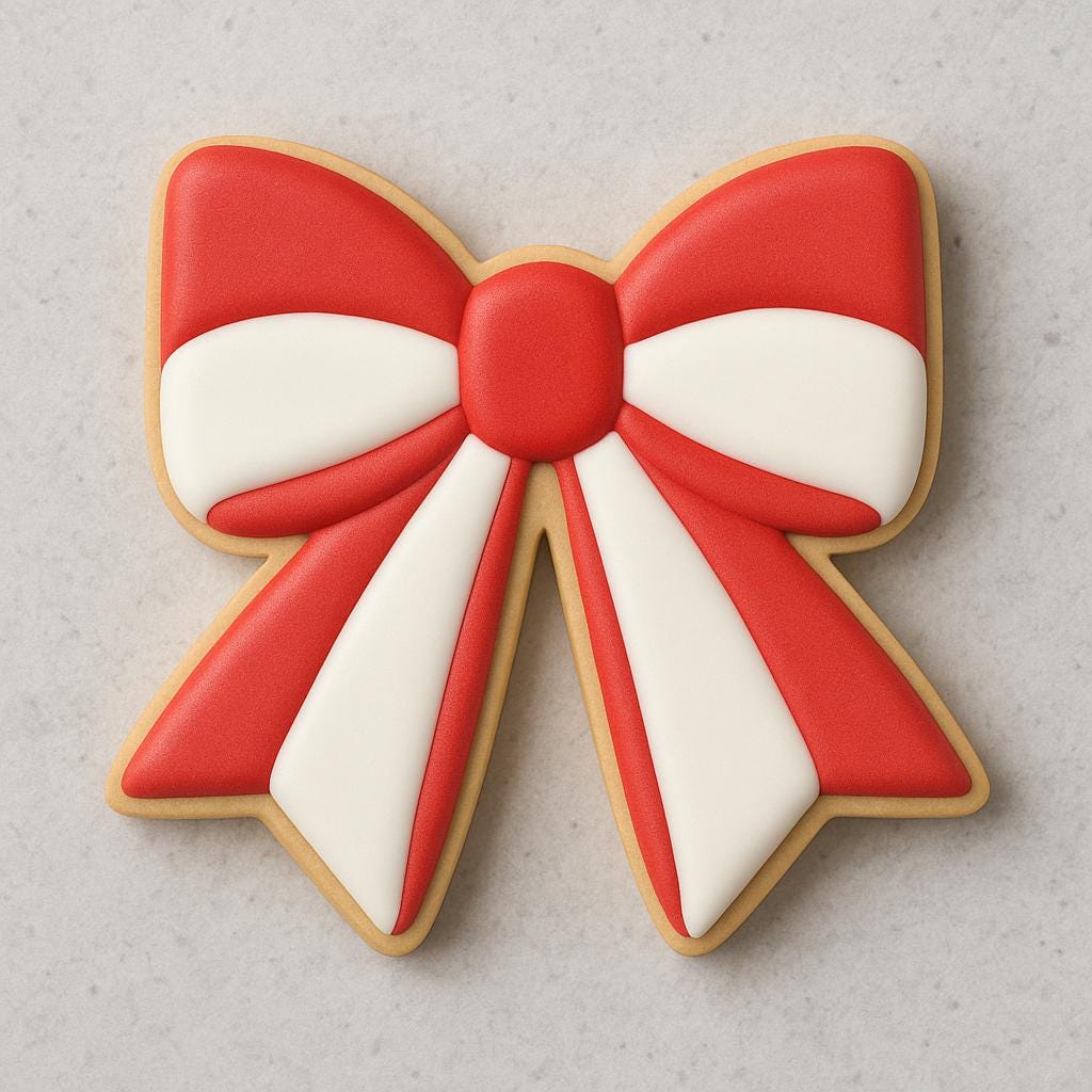 Cheer Bow cookie cutter – add the finishing flair!