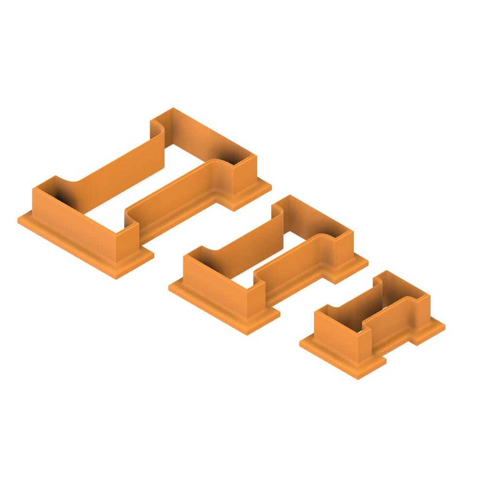 STL - Letter I -  Digital Cookie Cutter STL File – 2", 3", and 4" Sizes Included