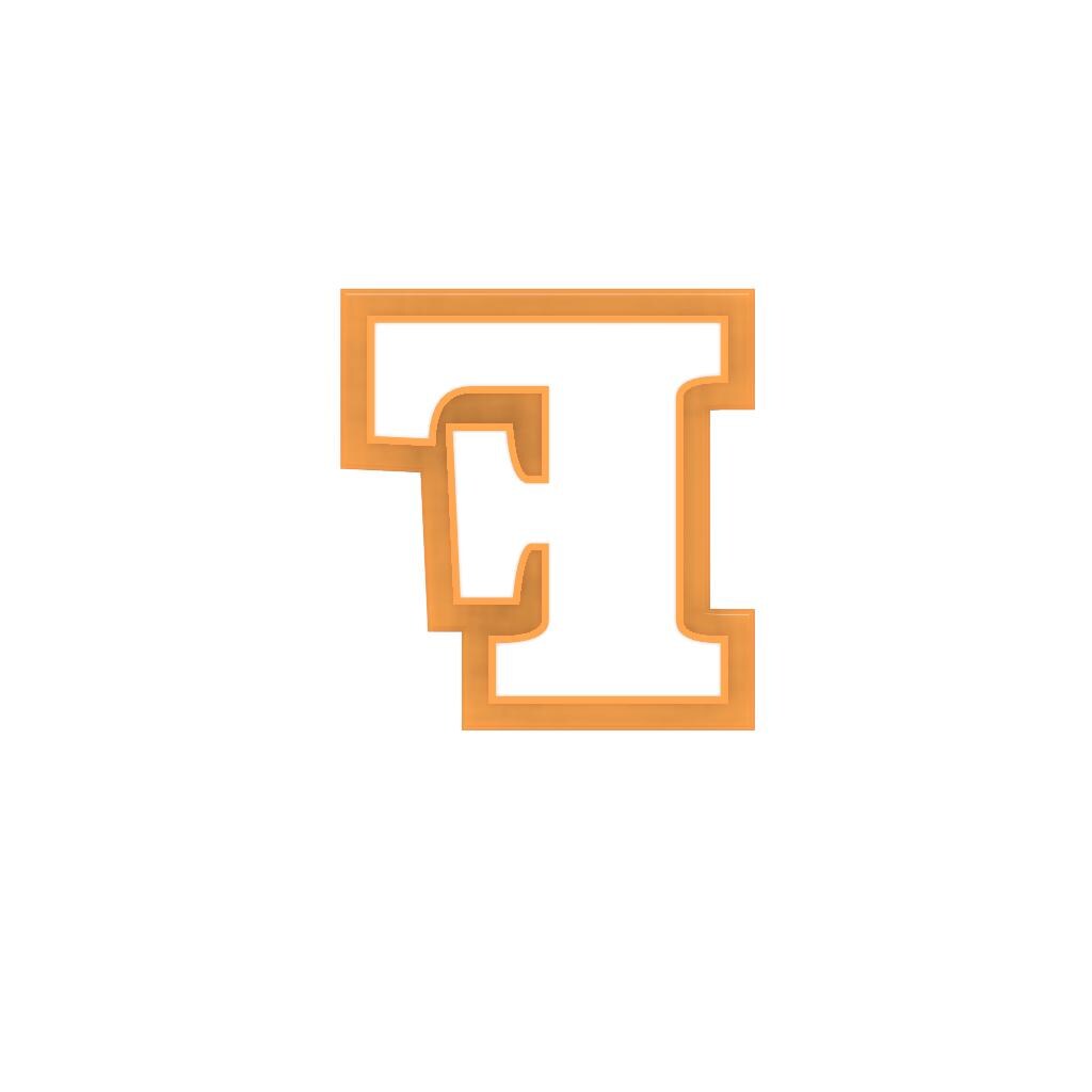 STL - Letter F -  Digital Cookie Cutter STL File – 2", 3", and 4" Sizes Included
