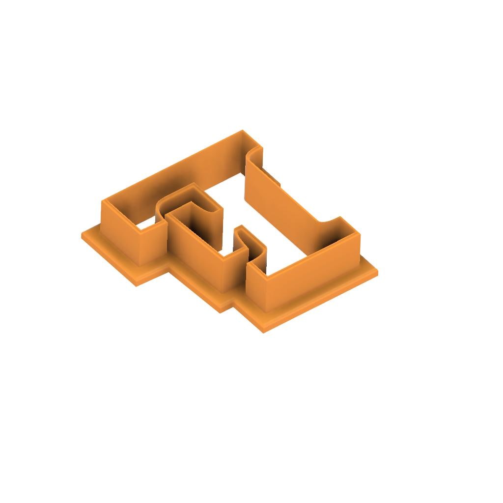 STL - Letter F -  Digital Cookie Cutter STL File – 2", 3", and 4" Sizes Included