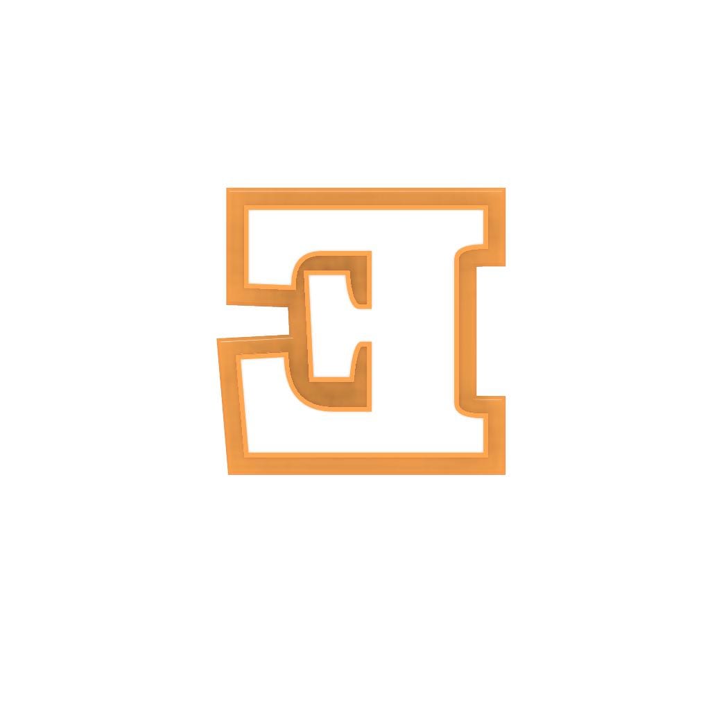 STL - Letter E -  Digital Cookie Cutter STL File – 2", 3", and 4" Sizes Included