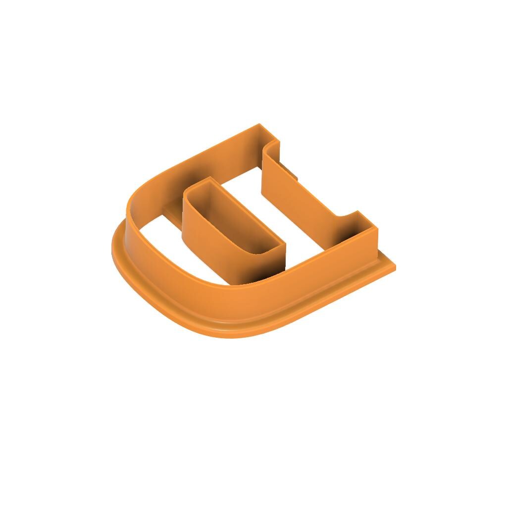 STL - Letter D -  Digital Cookie Cutter STL File – 2", 3", and 4" Sizes Included