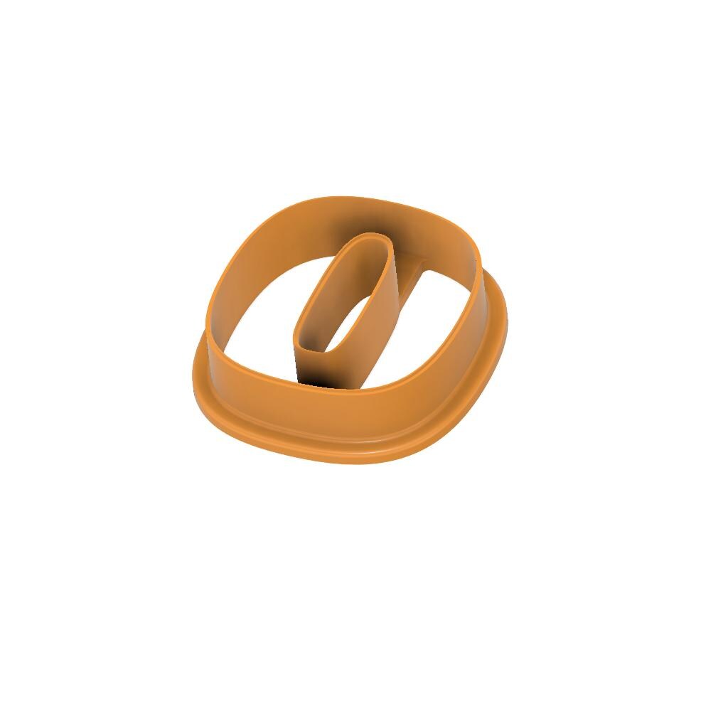 STL - Number 0 -  Digital Cookie Cutter STL File – 2", 3", and 4" Sizes Included