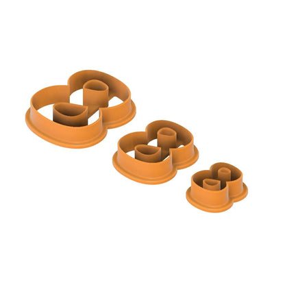 STL - Number 8 -  Digital Cookie Cutter STL File – 2", 3", and 4" Sizes Included
