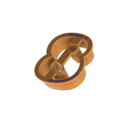 STL - Number 8 -  Digital Cookie Cutter STL File – 2", 3", and 4" Sizes Included