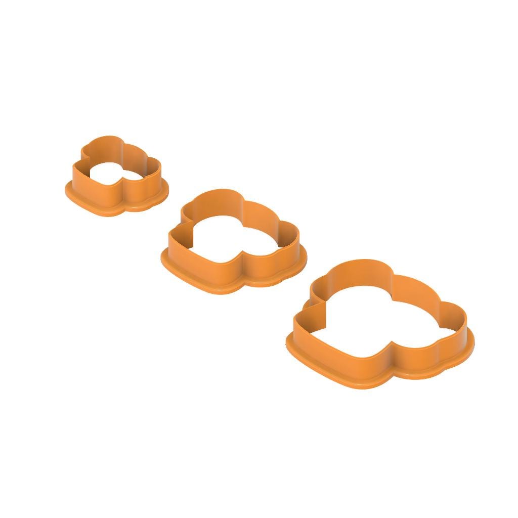 STL Elephant_Head-  Digital Cookie Cutter STL File – 2", 3", and 4" Sizes Included