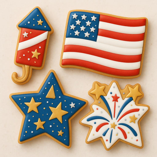 July 4th_B cookie cutter set b - get all four cutters - patriotic treats!