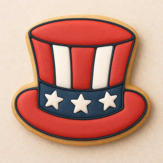 Uncle Sam_Hat - cookie cutter - fourth of july cookie cutter -  patriotic pride on a plate!