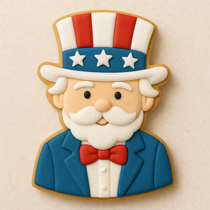 Uncle Sam - cookie cutter - fourth of july cookie cutter -   a patriotic classic!