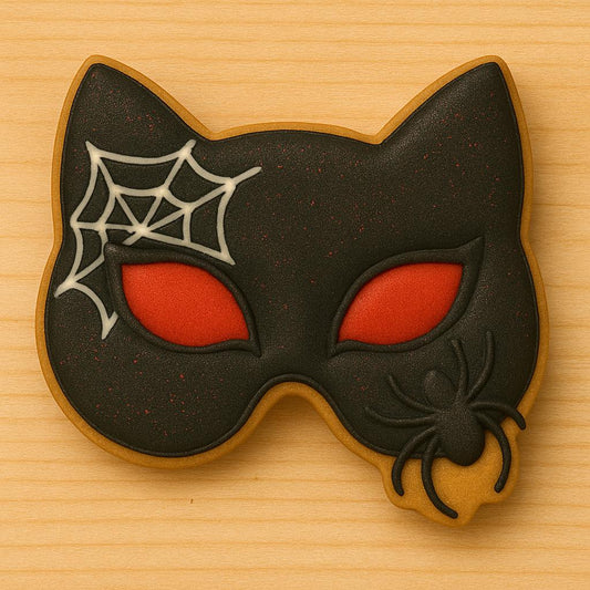 Spooky cat mask cookie cutter – purrfectly creepy!