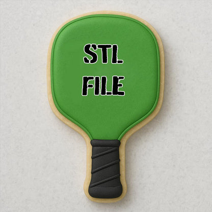 STL - Pickleball_Racket -  Digital Cookie Cutter STL File – 2", 3", and 4" Sizes Included