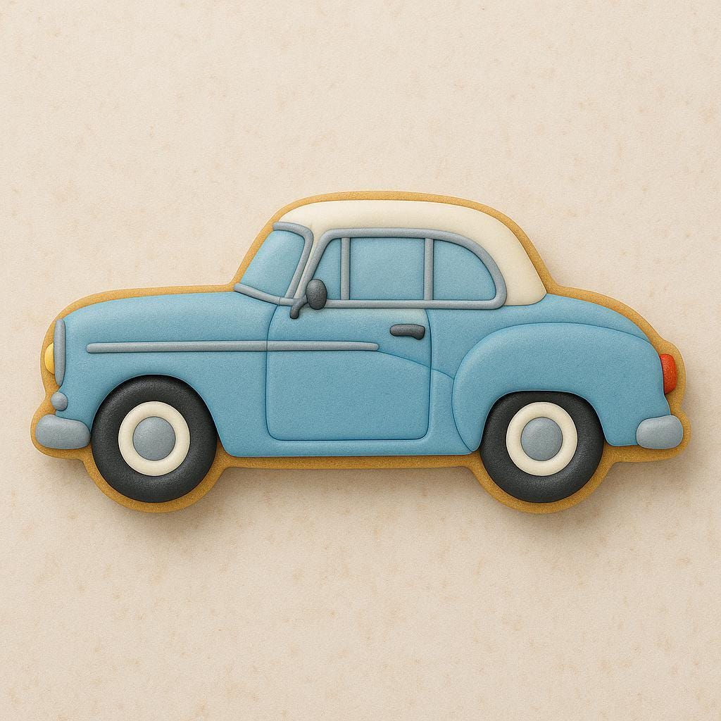 Vintage Car cookie cutter - a classic for dad!