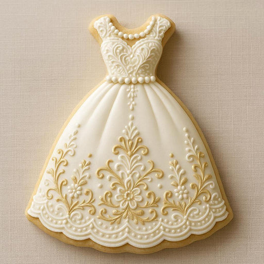Wedding dress cookie cutter – elegance in every bite!