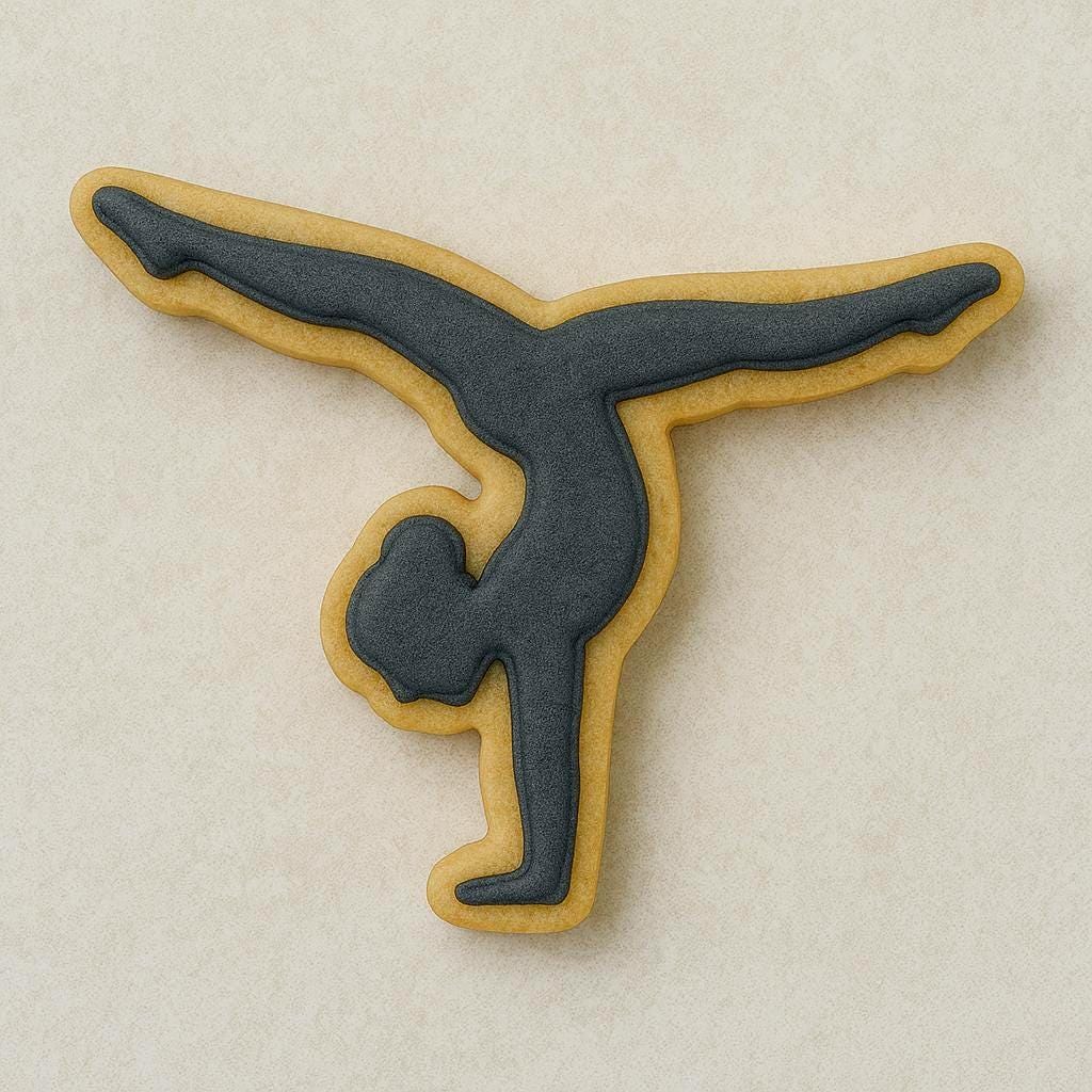 Gymnast handstand cookie cutter – flip into fun!