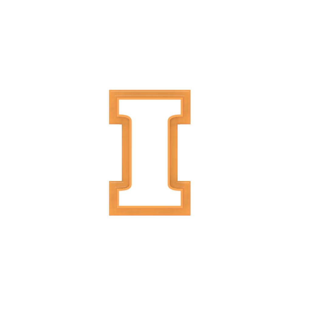 STL - Letter I -  Digital Cookie Cutter STL File – 2", 3", and 4" Sizes Included
