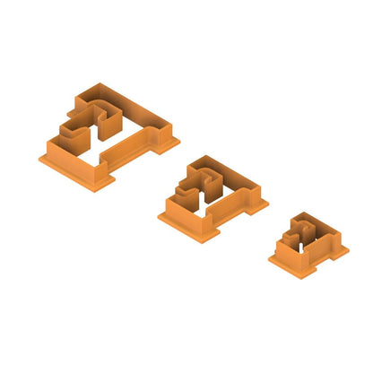 STL - Letter F -  Digital Cookie Cutter STL File – 2", 3", and 4" Sizes Included