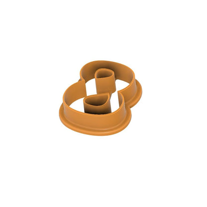 STL - Number 8 -  Digital Cookie Cutter STL File – 2", 3", and 4" Sizes Included