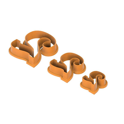 STL - Number 2 -  Digital Cookie Cutter STL File – 2", 3", and 4" Sizes Included