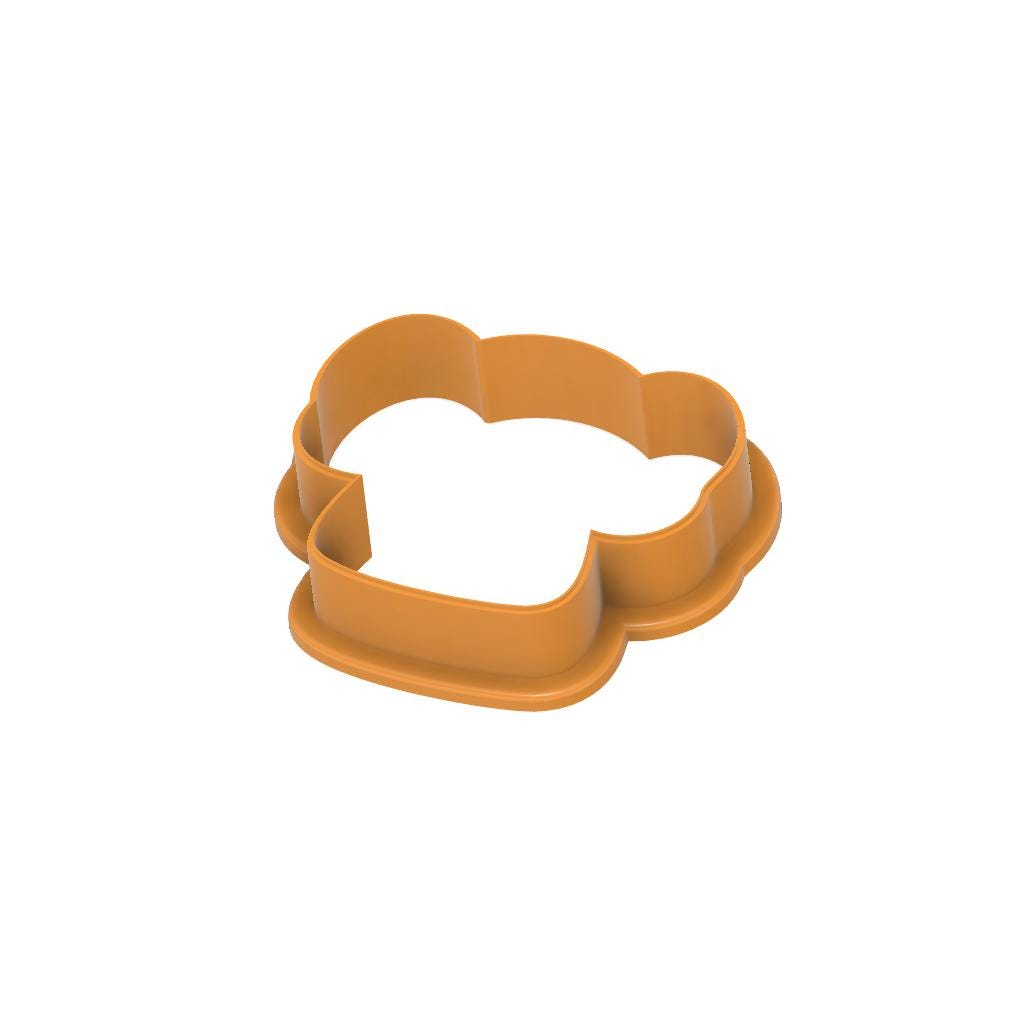 STL Elephant_Head-  Digital Cookie Cutter STL File – 2", 3", and 4" Sizes Included